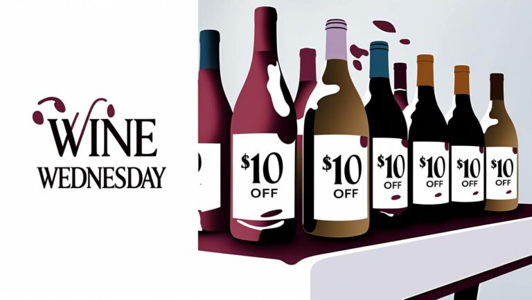 Wine Wednesday. $10 off bottles 2